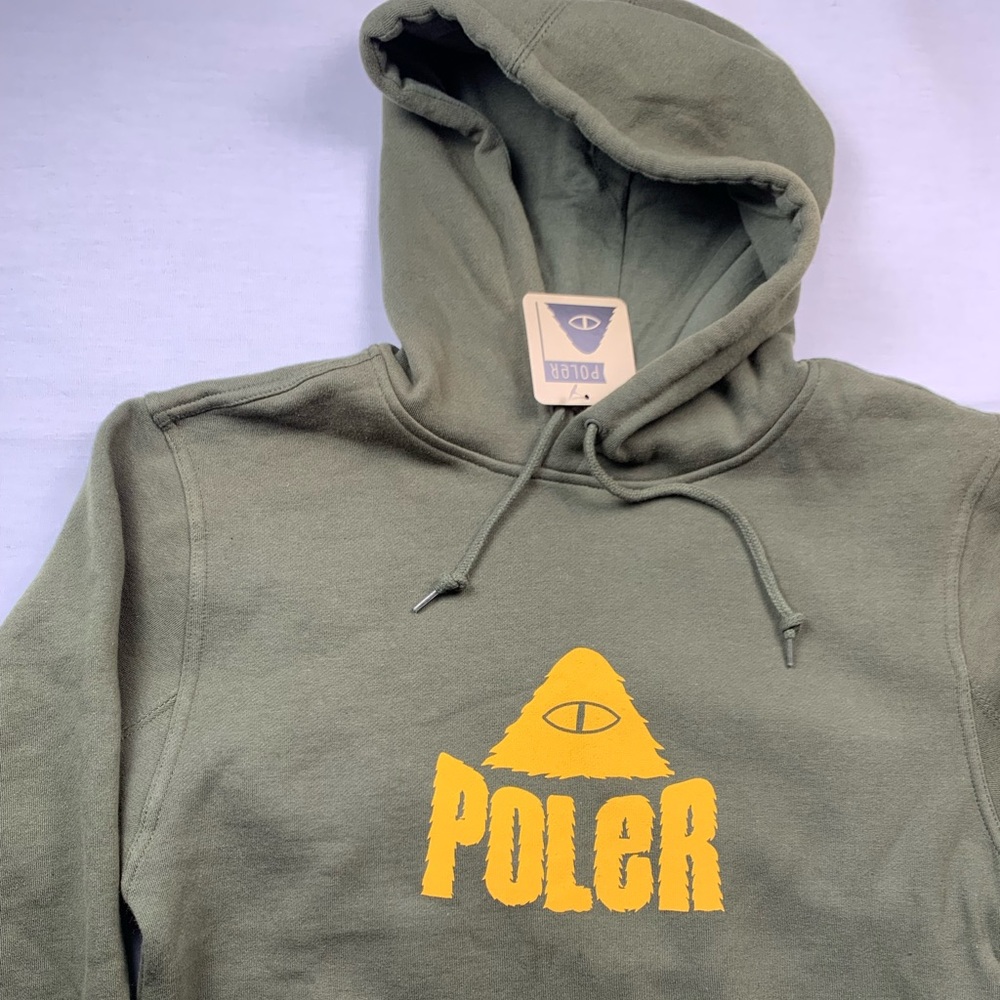 NWT Poler Camp Vibes Fuzzy Stuff Hoodie Green Small
